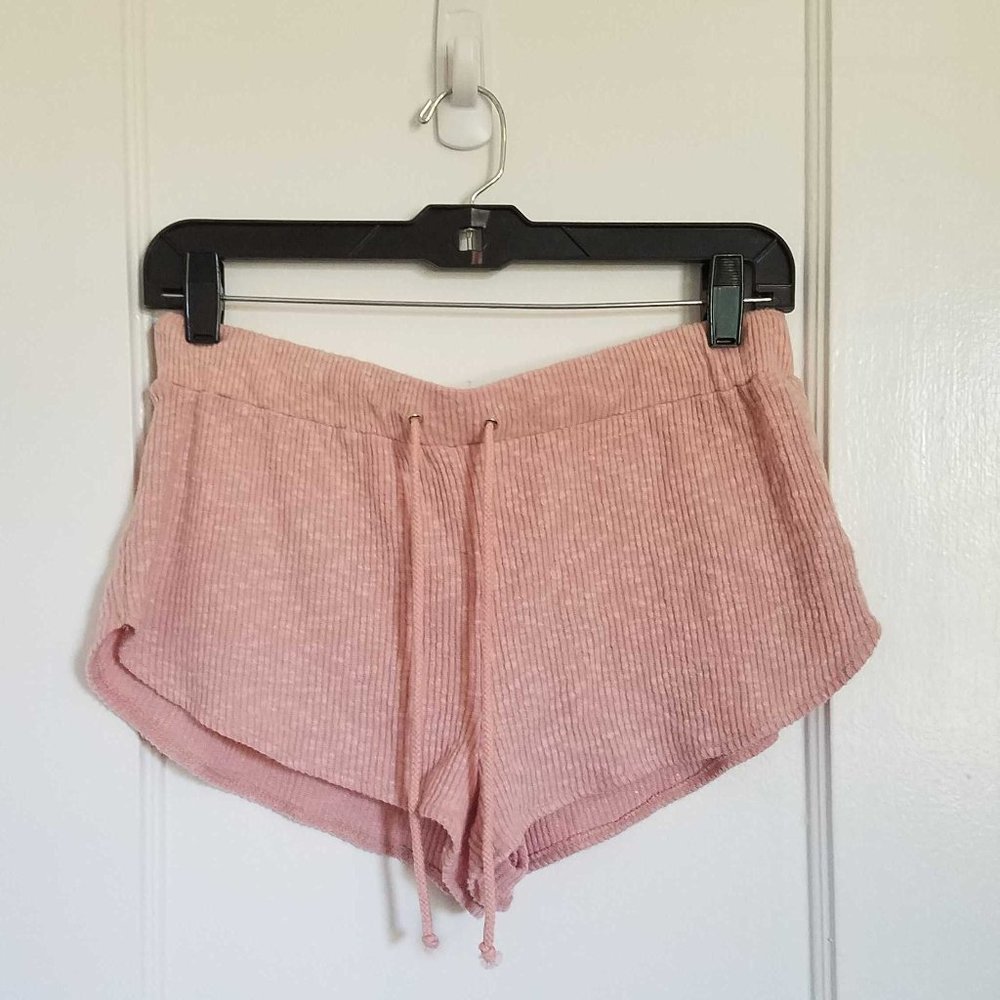 Fuzzy Booty Shorts in light pink